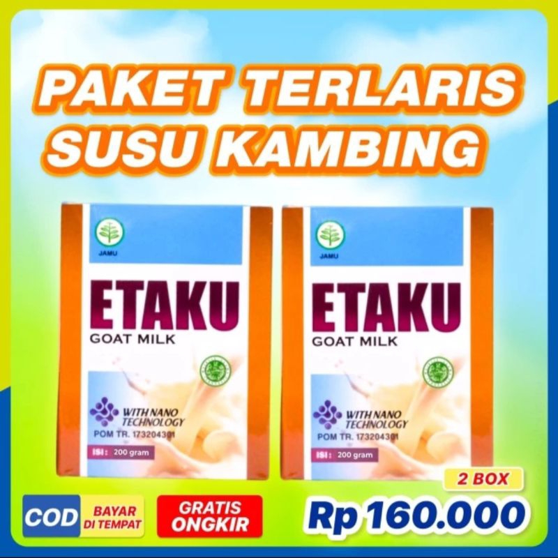 

(2 BOX Susu) Kambing Etawa Asli ETAKU Goat Milk 100% original