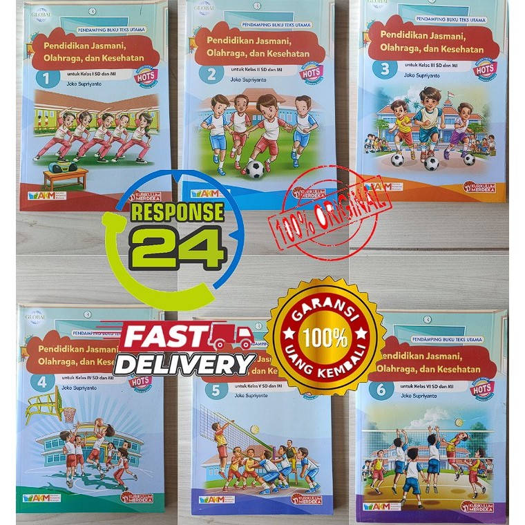 PJOK untuk SD / MI Kelas 1 2 3 4 5 6 - Tiga Serangkai