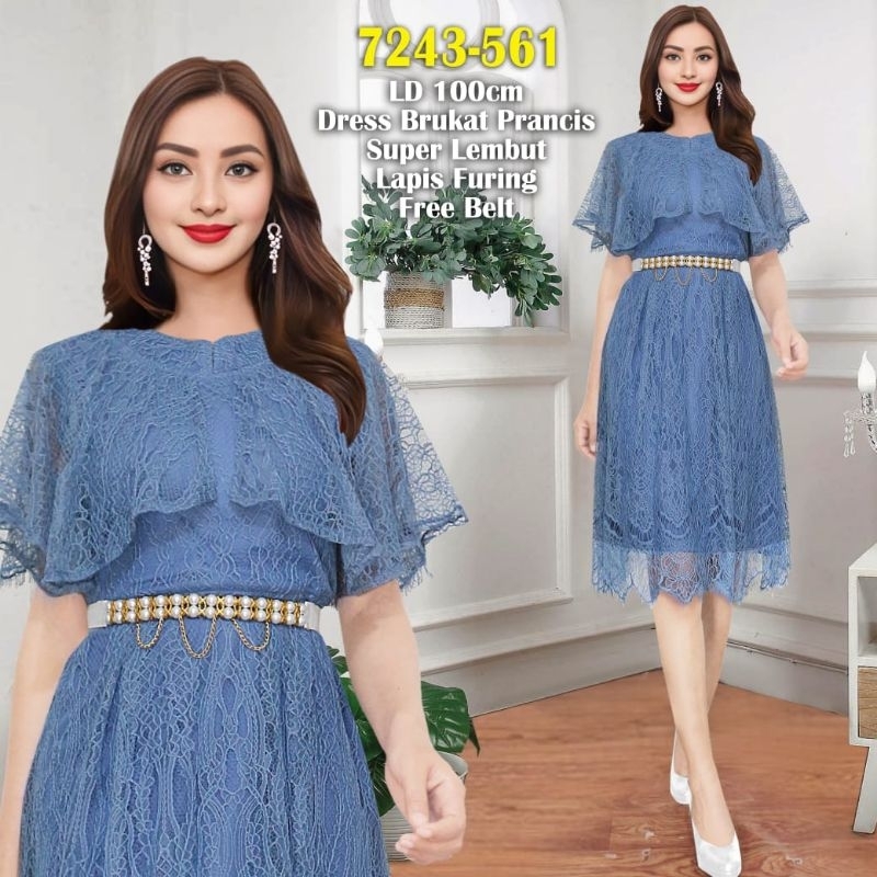 dres brukat prancis super lembut