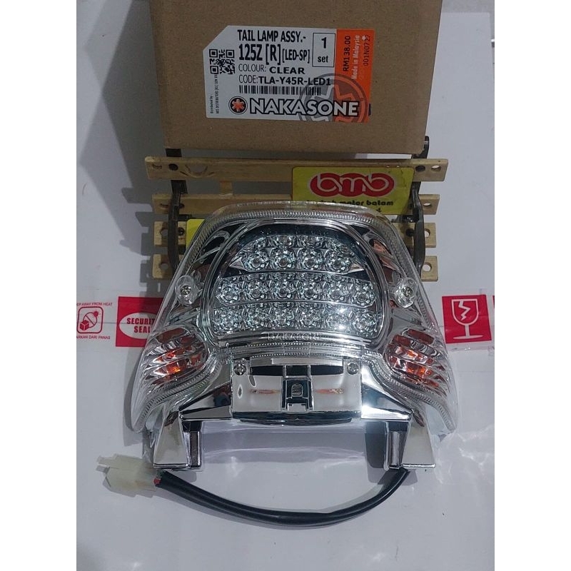 Yamaha 125 ZR RXZ Catalyzer lampu stop lampu belakang tail lamp LED bening clear