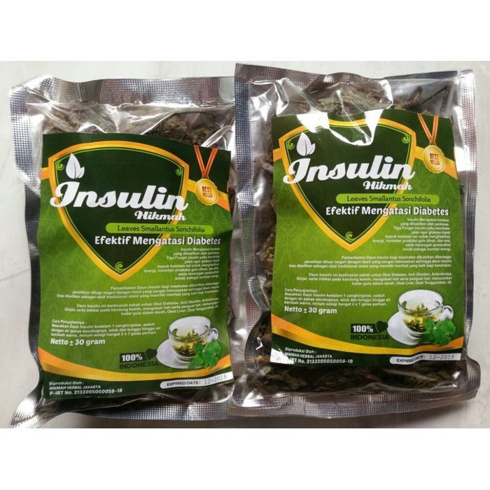 

(PAKET 100 pcs) Teh Daun Insulin Curah HIKMAH / TEH DAUN INSULIN HIKMAH