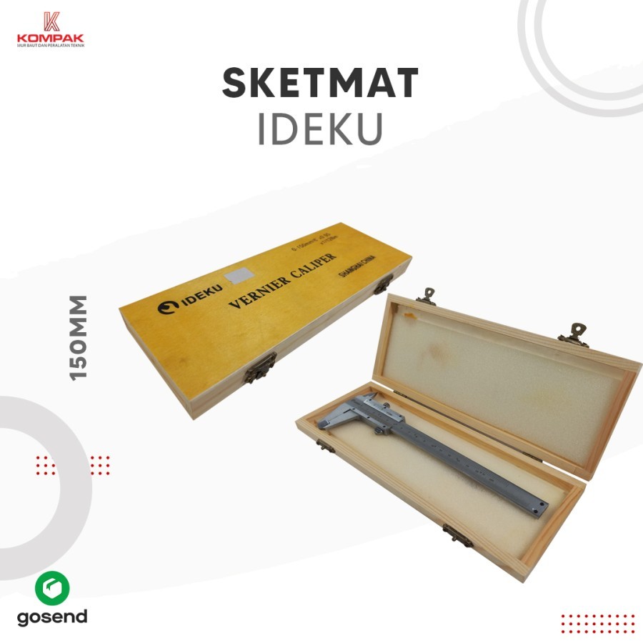 

IDEKU Vernier Caliper / Sketmat / Jangka Sorong 6