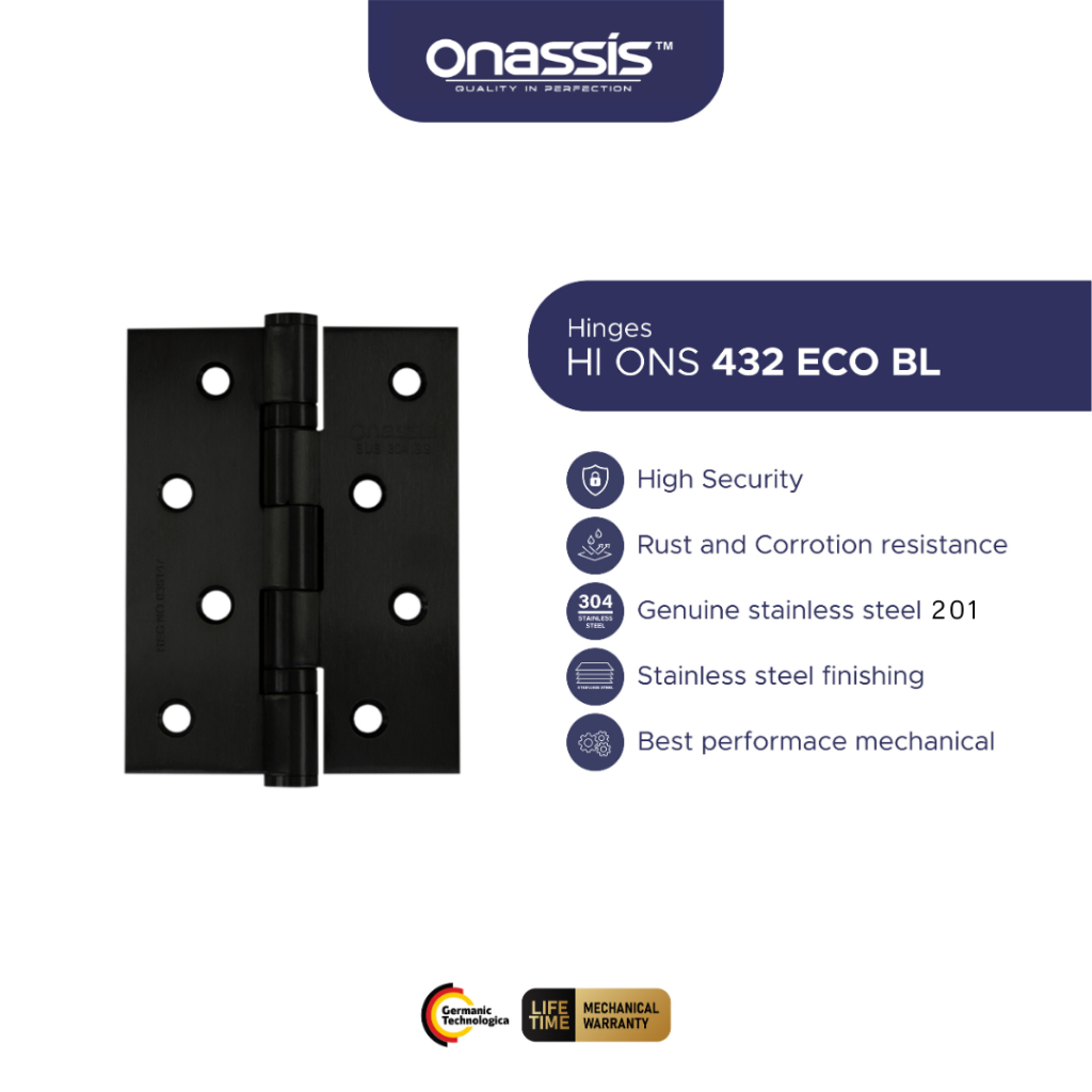 ENGSEL PINTU ONASSIS 432-2BB ECONIC BLACK