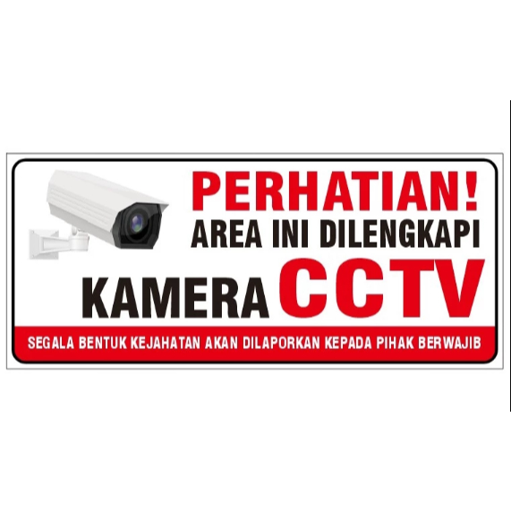 

STIKER VINYL PERHATIAN AREA INI DILENGKAPI KAMERA CCTV BESAR