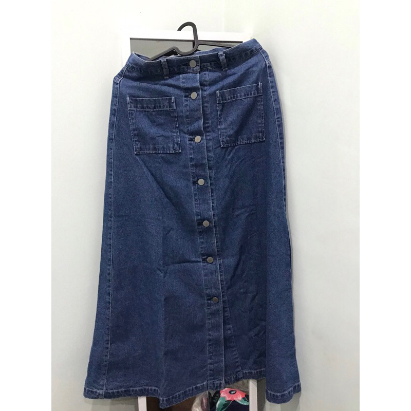 PRELOVED GU DENIM SKIRT