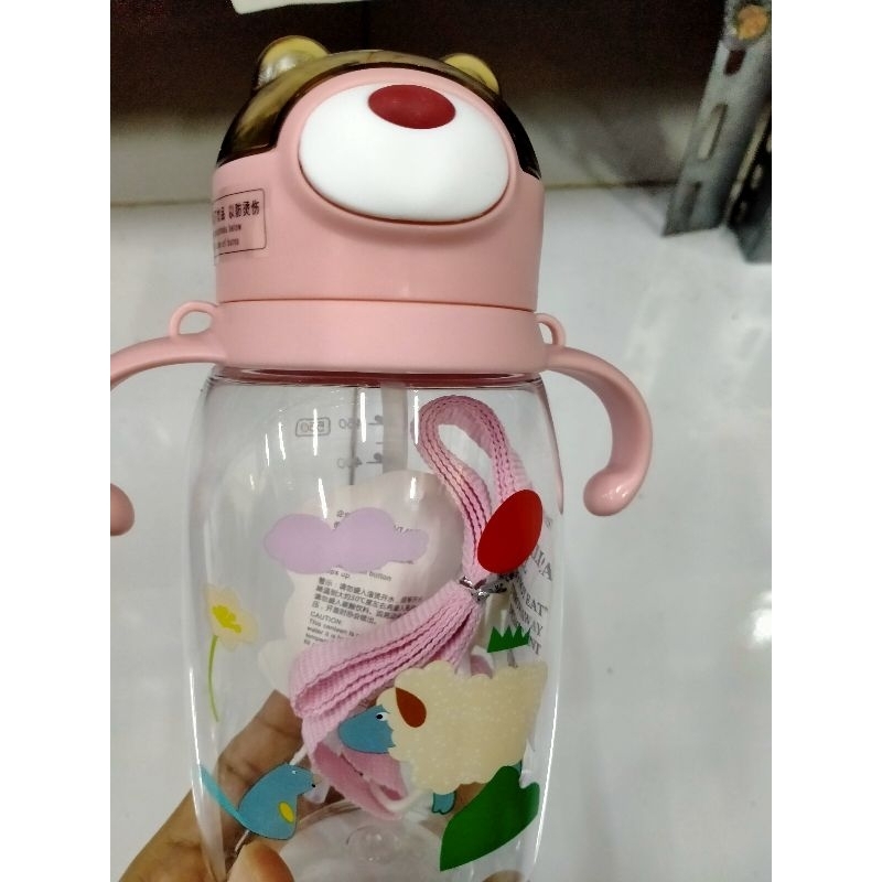 Botol minum anak karakter pegangan 450 ml