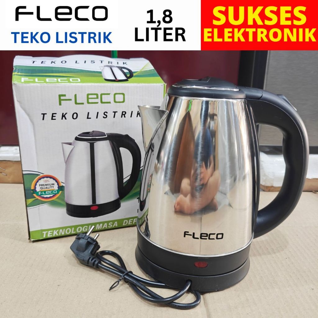 TEKO LISTRIK STAINLESS 2L / TEKO HOTEL STENLIS / KETTLE ELEKTRIK / PEMANAS AIR / ELEMEN MASAK AIR