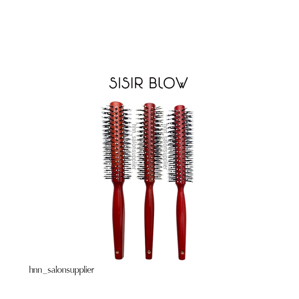 Sisir Blow Kayu Sisir Rambut Roll Anti Kusut