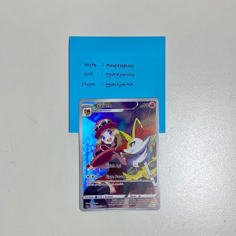 Kartu Pokemon TCG Indonesia Braixen CHR (s11a) 069 / 068