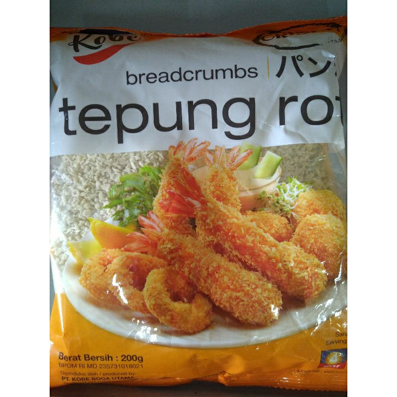 

Kobe Tepung Roti Breadcrumbs Crispy 200gr Tepung Panir