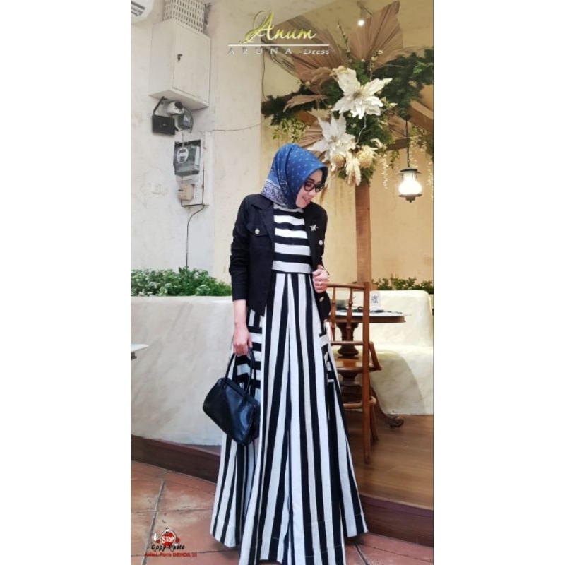 Aruna blaster dress set cardu original Anum