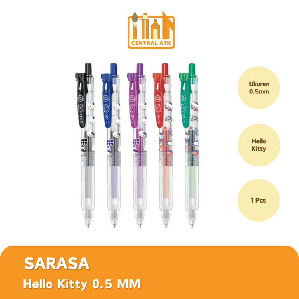 

BALLPOINT SARASA GEL HELLO KITTY SERIES 0.5MM - LIMITED EDITION 1 PCS