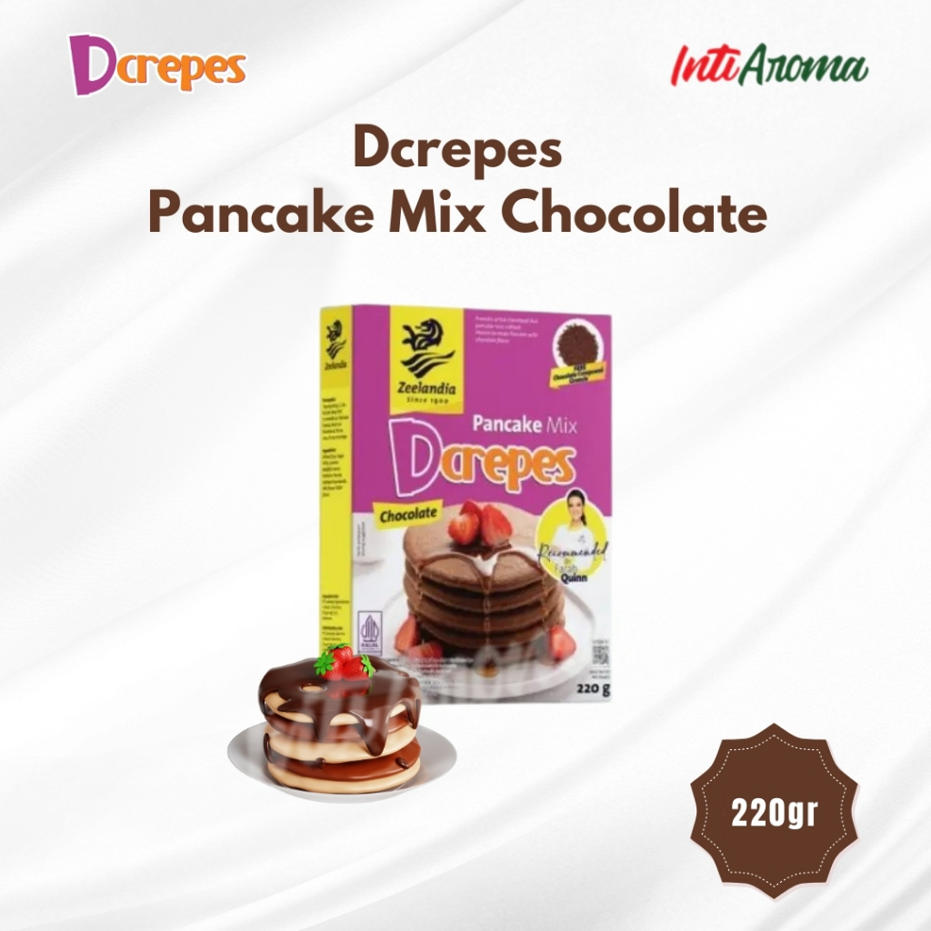 

Zeelandia D'crepes Pancake Mix Chocolate 250 gram - Tepung Kue Pancake Instant Premium Rasa Original