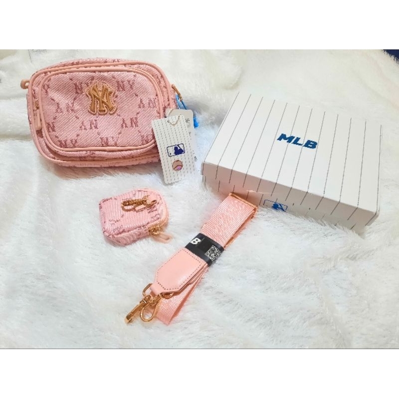 Tas MLB kotak pink original