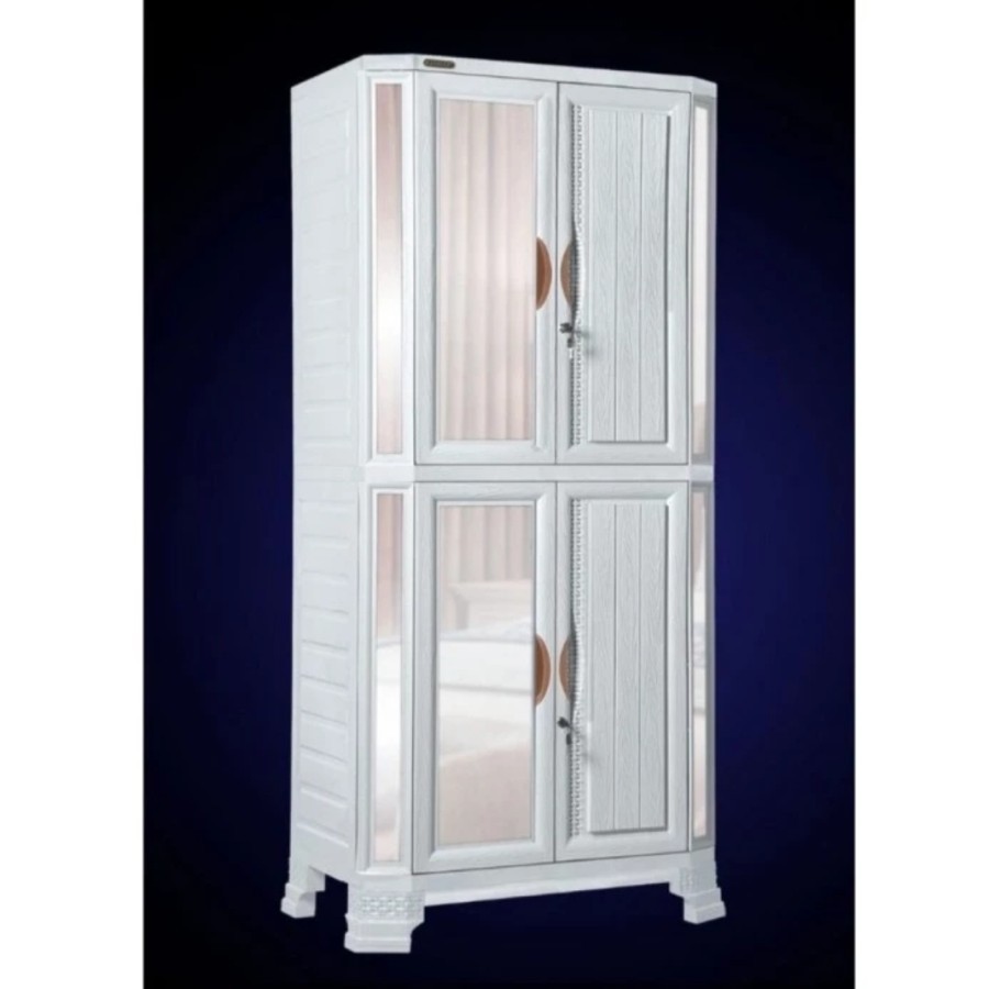 lemari plastik 2 pintu napoly lemari baju 2 pintu plastik murah