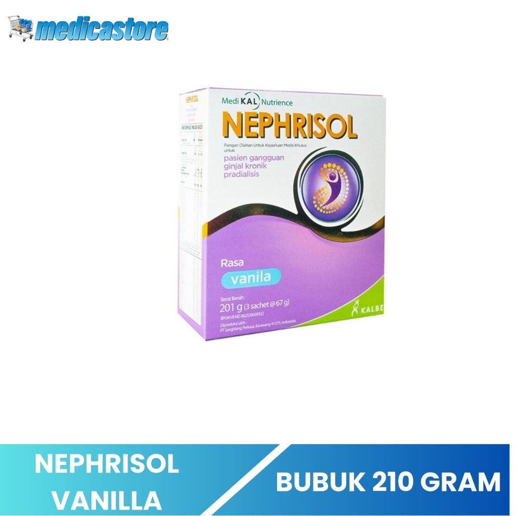 

Nephrisol vanilla 201 gram / Makanan khusus pasien ginjal