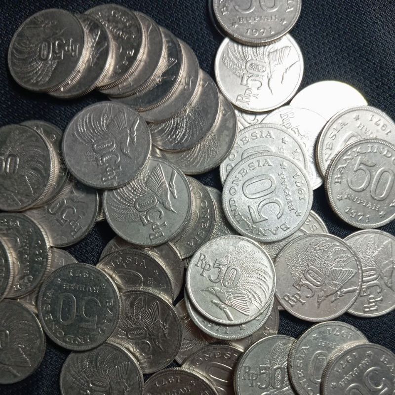 KOIN KUNO 50 RUPIAH BURUNG CENDRAWASIH BERSIH