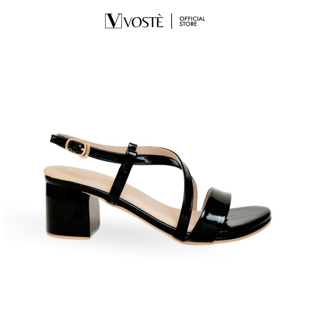 VOSTE Vanessa Heels - Sepatu Sandal Heels Tali Wanita Hak Tahu 5cm