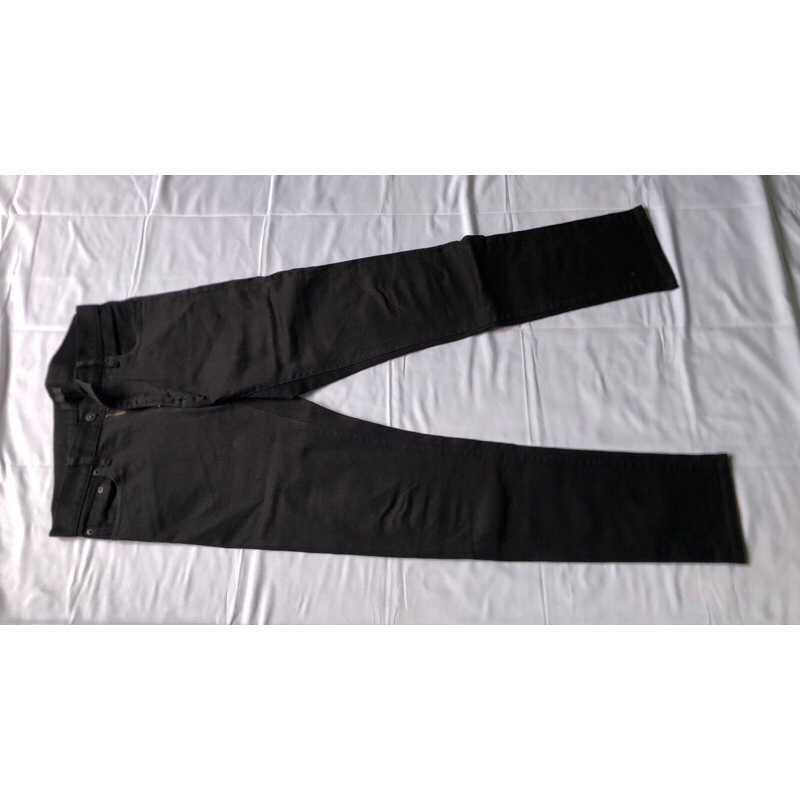 Celana Jeans Uniqlo Selvedge (Hitam)