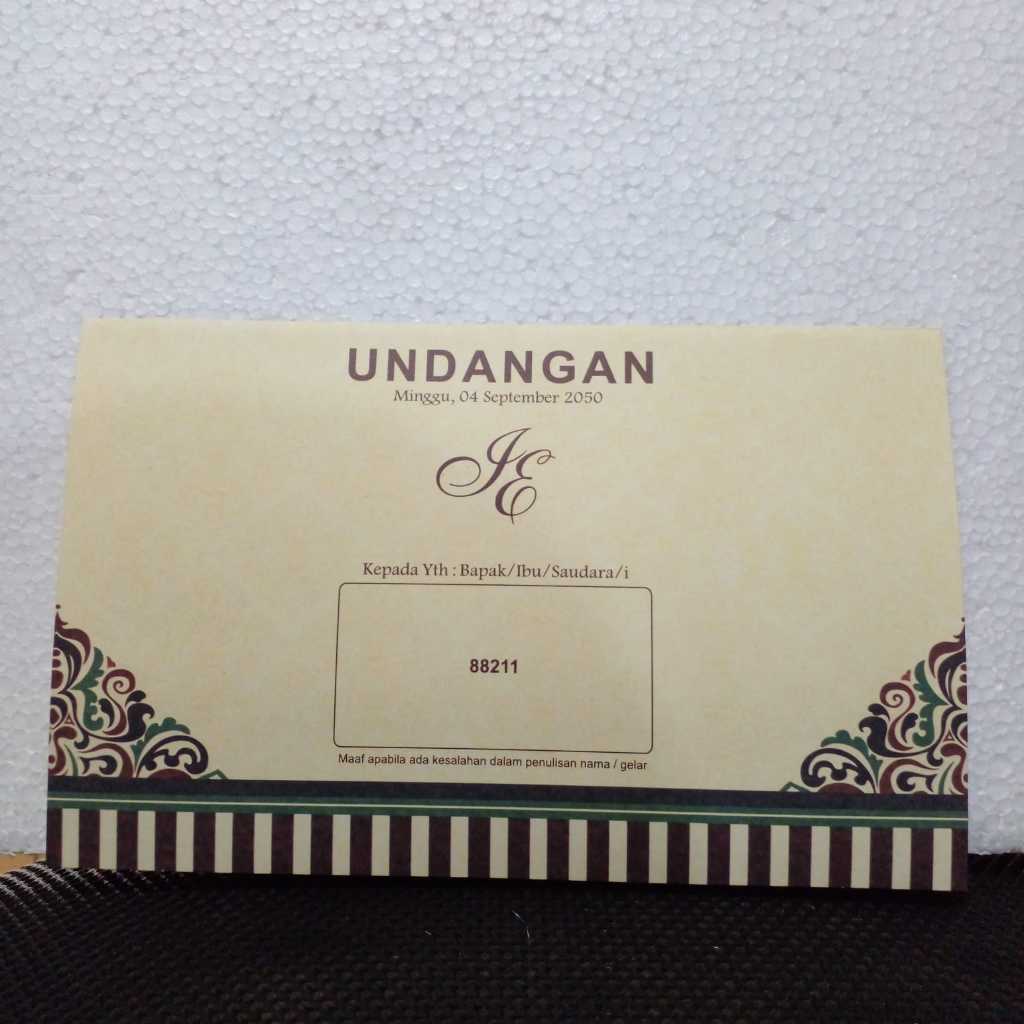 print UNDANGAN NIKAH ERBA 88211 PERNIKAHAN SUNAT SUNATAN KHITAN KHITANAN FREE PLASTIK, FOTO DESIGN