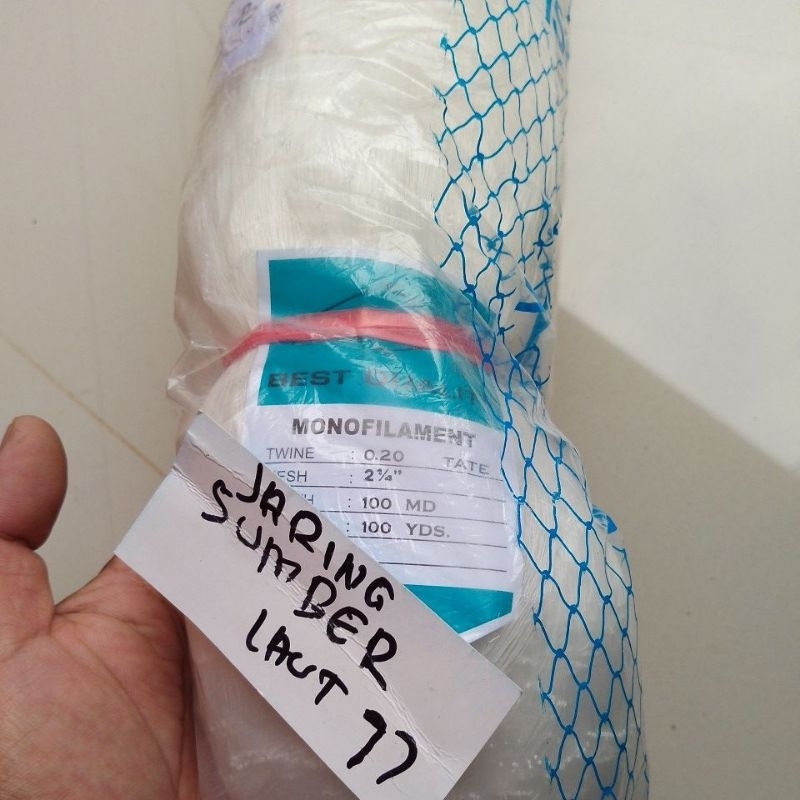 jaring ikan ARIDA 2¼ INCH 0.20 100MD/100YDS TATE / MATA MENYAMPING