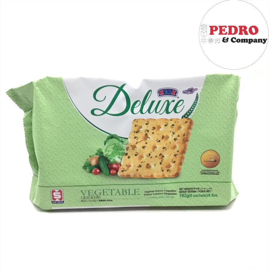 

Kerk DELUXE VEGETABLE CRACKERS 192 gram isi 8 sachet biskuit sayur vege