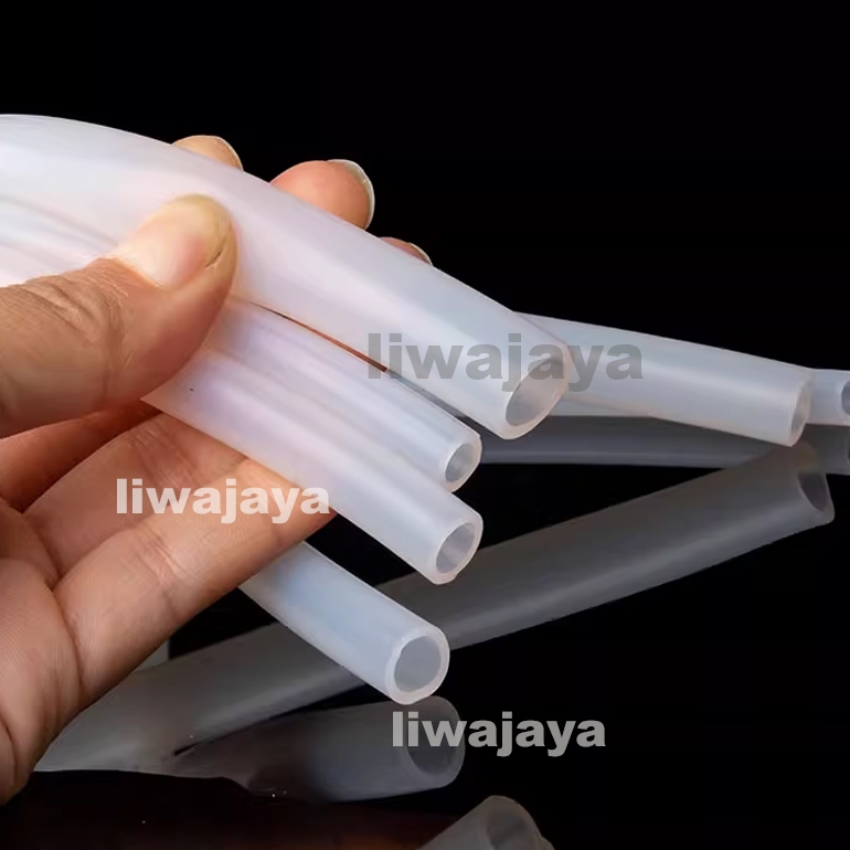 Tabung silikon selang karet silikon selang tembus pandang pipa panas kelas industri elastis tahan su