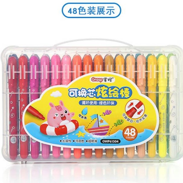 

KODE Q4R2 ESW Crayon Grasp Original Bisa Refill 48 Warna Kode 613 Water Soluable