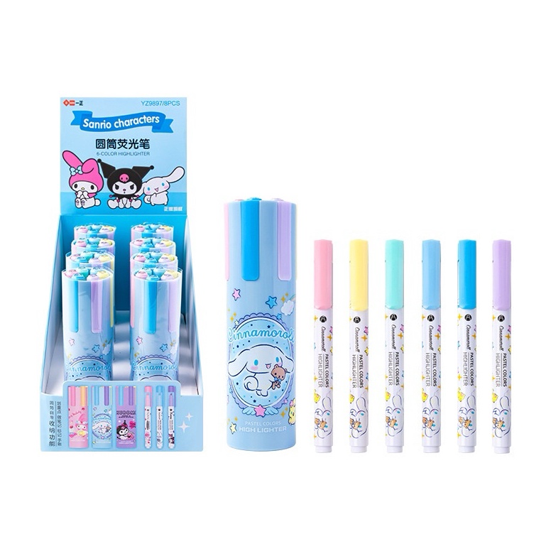 

KODE N6T DELUNASHOP DL579S IIGEN PREMIUM 1 SET6 PCS STABILO WARNA WARNI STABILO 6 SAMPAI 12 WARNA SPIDOL MOTIF SANRIO CINNAMONROLL KUROMI MELODY