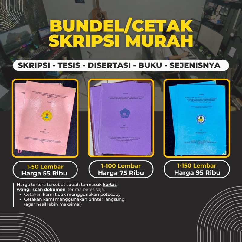 

Jilid Bundel Skripsi A4 Hardcover - Cetak Skripsi