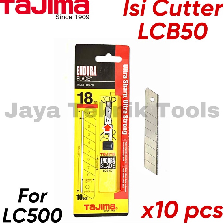 

KODE H6K2 Isi Cutter Tajima LCB5 Japan Pisau Endura Spare Blade 18 mm LC 5 LCB 5