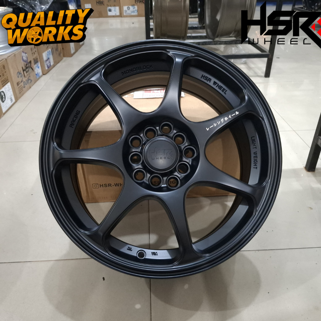 Velg Racing New Avanza, Xenia Ring 16 Lubang 5 Pelek Hsr Sebunsuta R16 Hitam Dop
