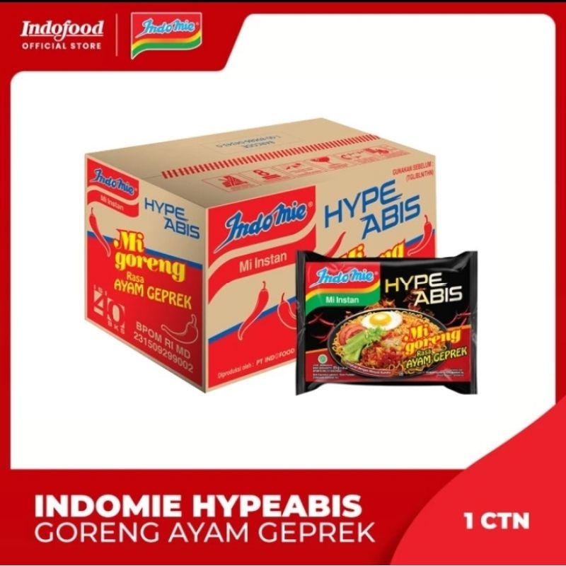 

INDOMIE HYPEABIS MI GORENG rasa Ayam Geprek