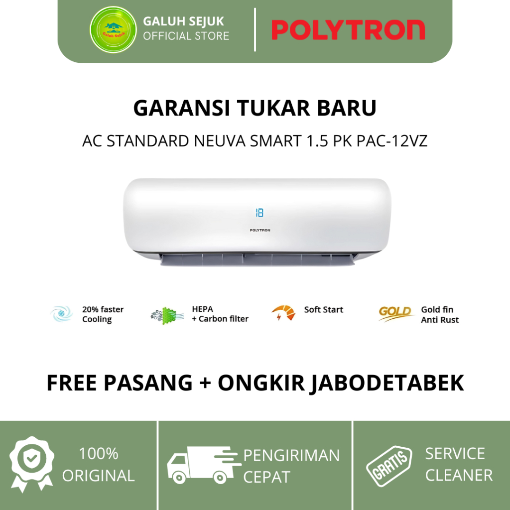 POLYTRON AC STANDARD NEUVA SMART 1.5 PK PAC-12VZ - AC POLYTRON 1.5PK