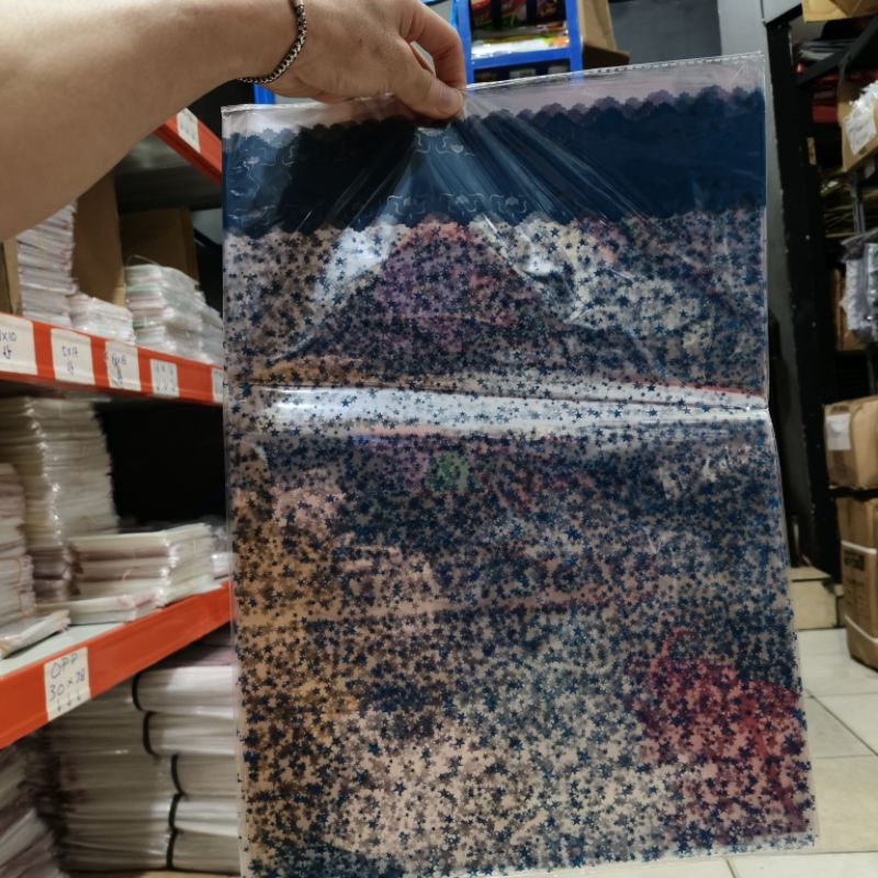ISI 12LEMBAR / PLASTIK OPP BINTANG SOUVENIR 20X45 22X45 24X45 28X45 32X45 OPP FLOWER / OPP PLASTIK U