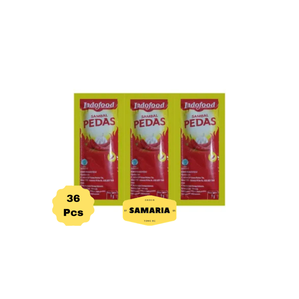

Indofood Sambal Pedas Kemasan Saset 8 Gram (Isi 36 Pcs)