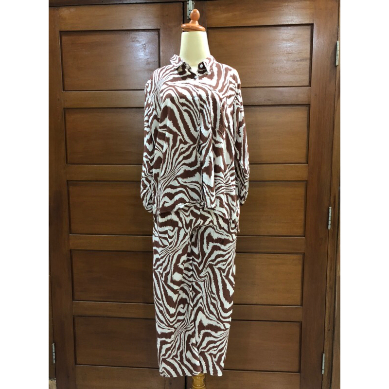 Oneset kekinian piyama lengan panjang