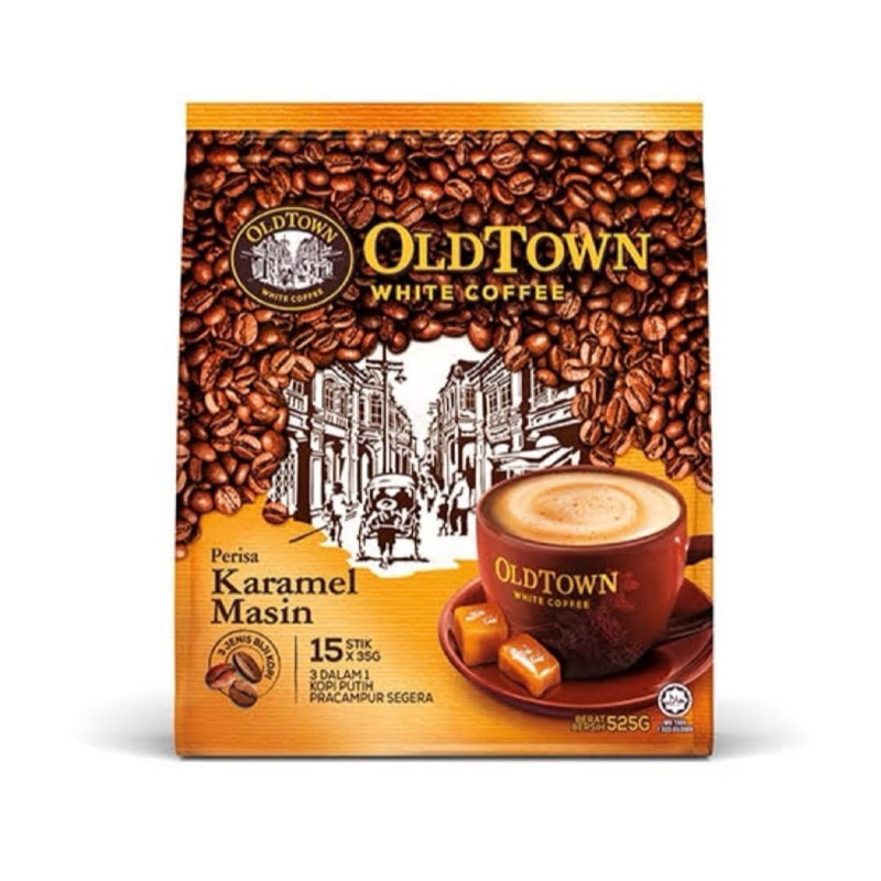 

RB OldTown white coffee 3in1 Classic Hazelnut Less sugar Extra rich Coffee and Creamer Salted