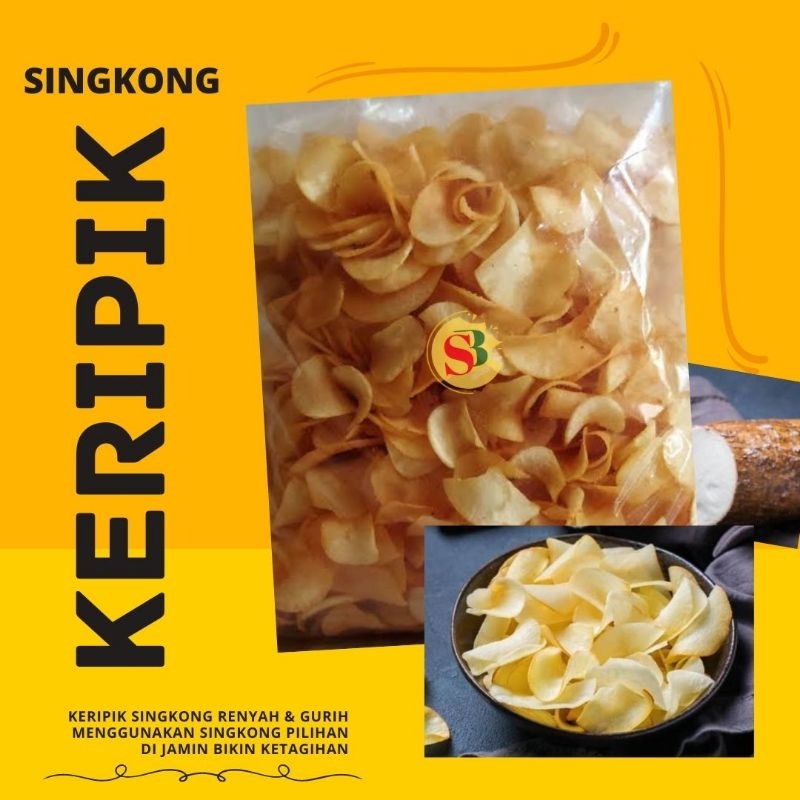 

Keripik Singkong 250-500 Gram Renyah Dan Gurih Original