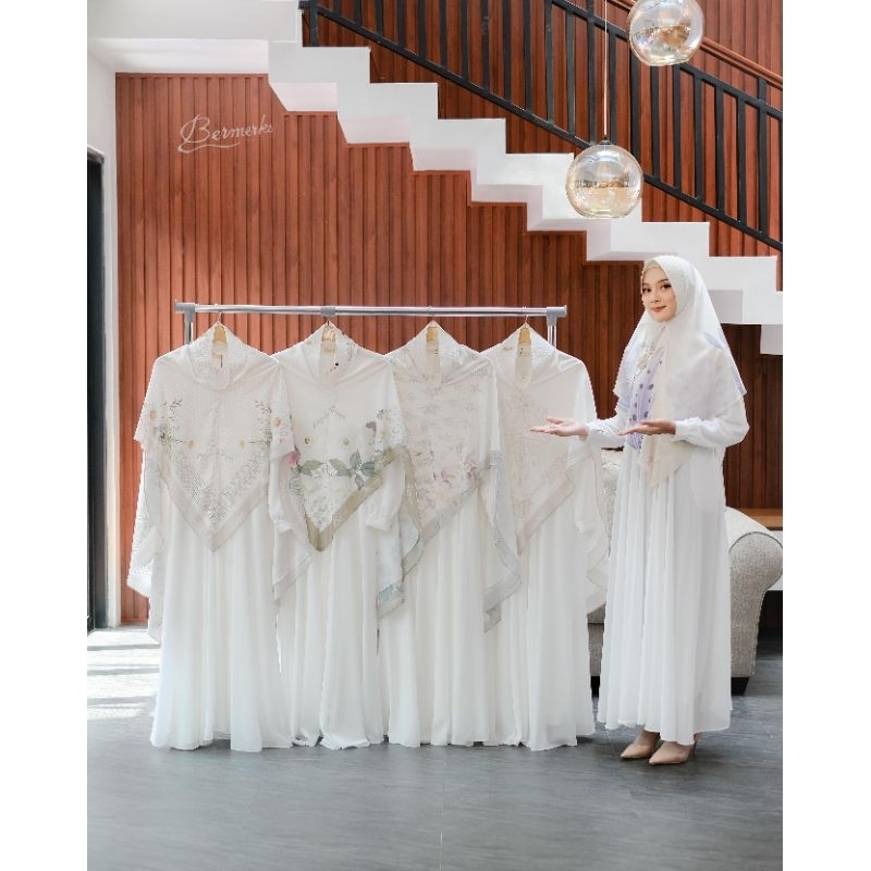 Miranda Badriah Athalia Bella Salwa gamis set syari ori by bermereks