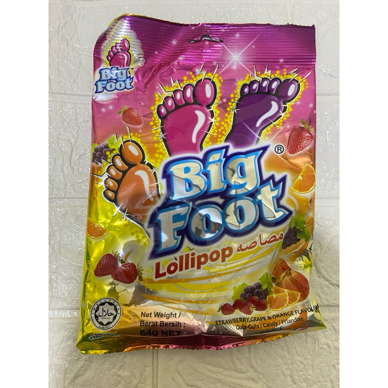 

Big foot lollipop tutti fruity import 64gr