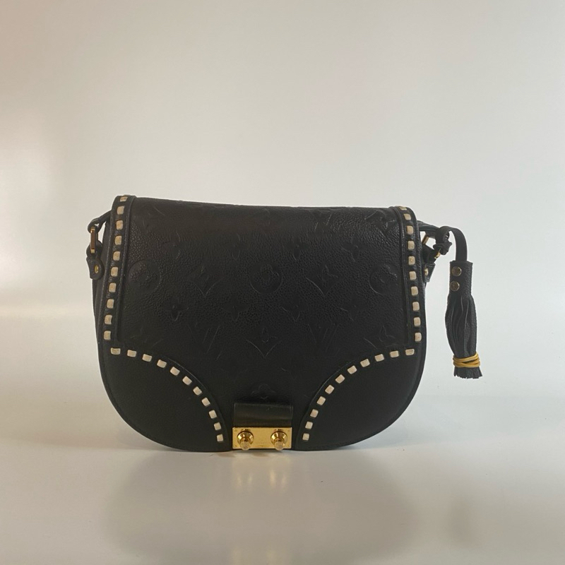 PRELOVED Tas LV Crossbody Black Second - Tas LV second