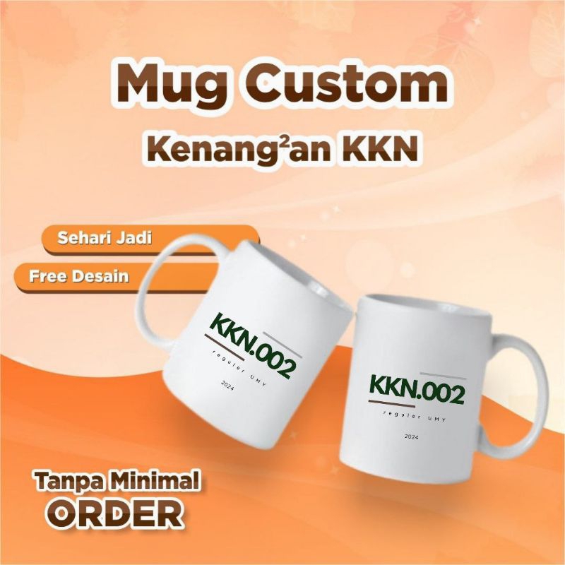 Mug Custom KKN | Souvenir KKN | Kenang kenangan KKN