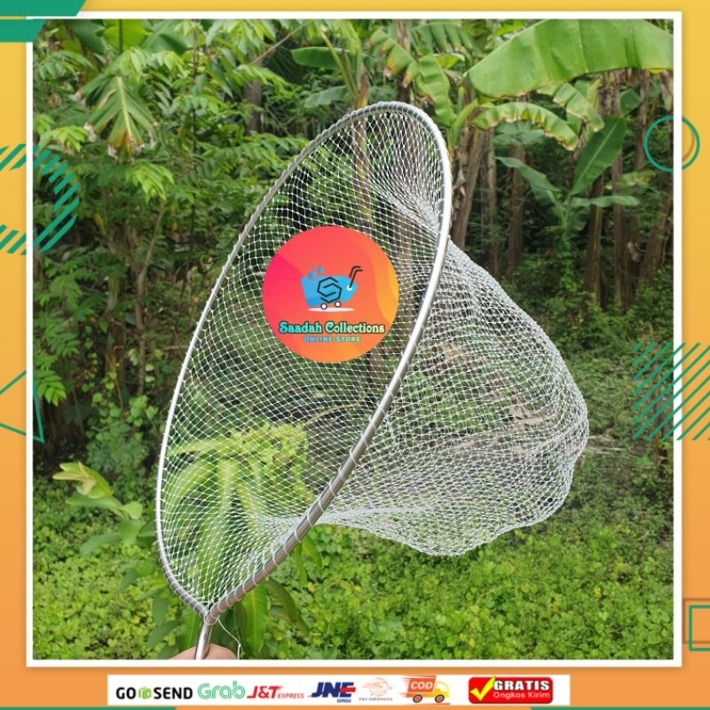 seser jaring ikan bahan senar Lubang 0,5cm serok ikan berkualitas