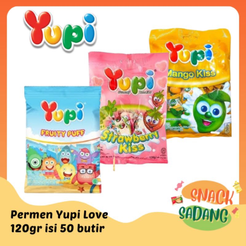 

Permen Yupi Love 120gr isi 50 butir