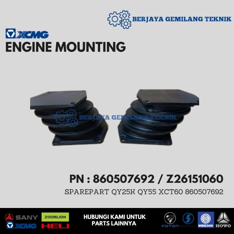 Engine Mounting Mobile Crane XCMG Sparepart QY25K QY55 XCT60 860507692
