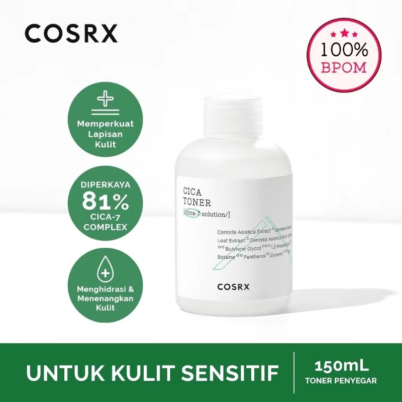 cosrx Pure Fit Cica Toner 150ml Toner Centela Toner Kulit Sensitif Toner Kulit Kering Toner Kulit Be