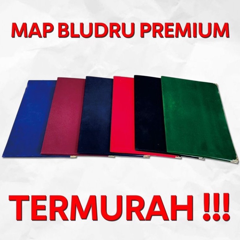 

KODE O2V Ready Stok map beludru f4ukuran folio dan A4