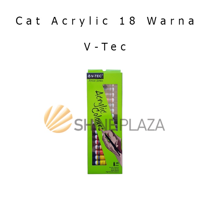 

KODE N9H Cat Acrylic VTec 18 Warna Colors Cat Akrilik VTec Paint Set VT618A
