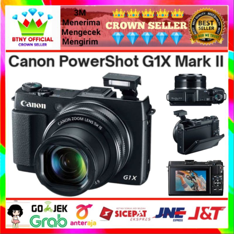 Canon PowerShot G1X Kamera Digital Kompak 14.3MP CMOS 1.5" 4x Zoom Optik